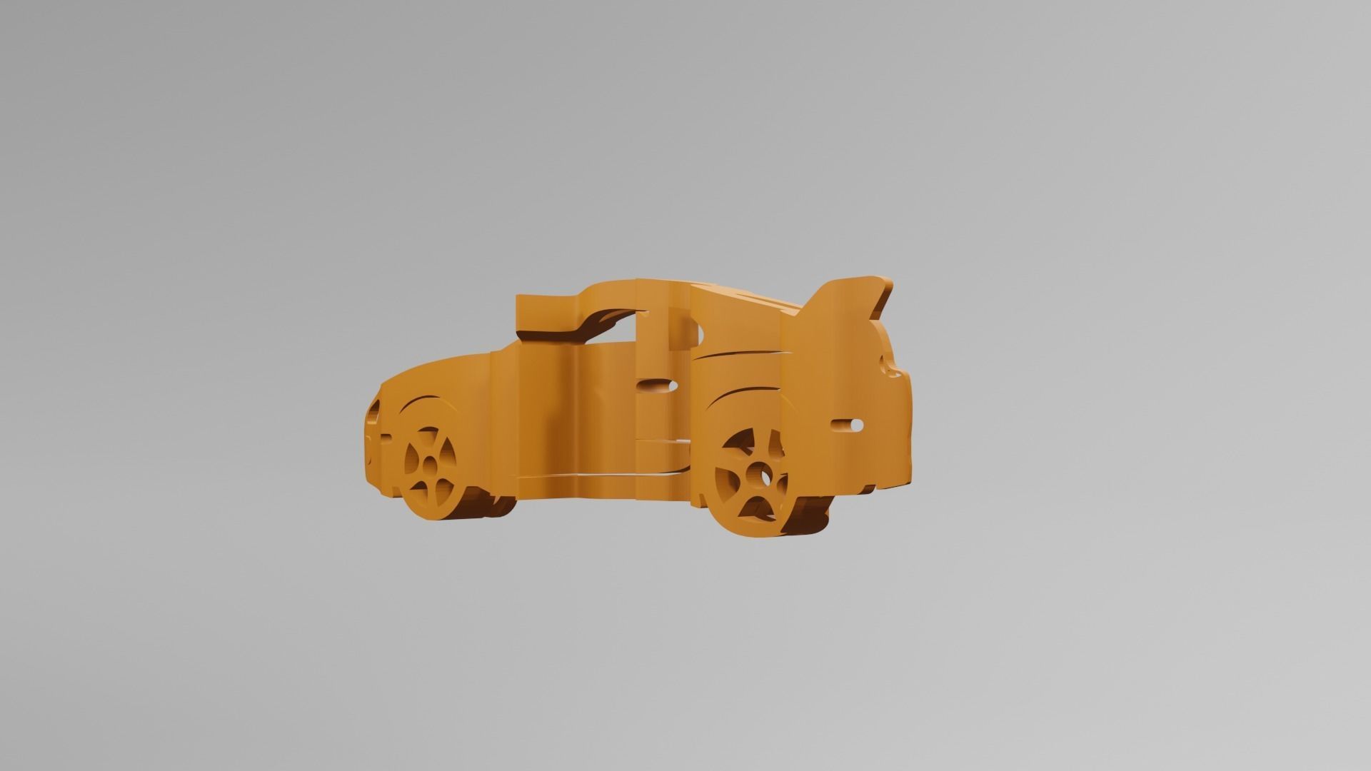 Toyota Supra MK4 - Keychain 3D print model_3