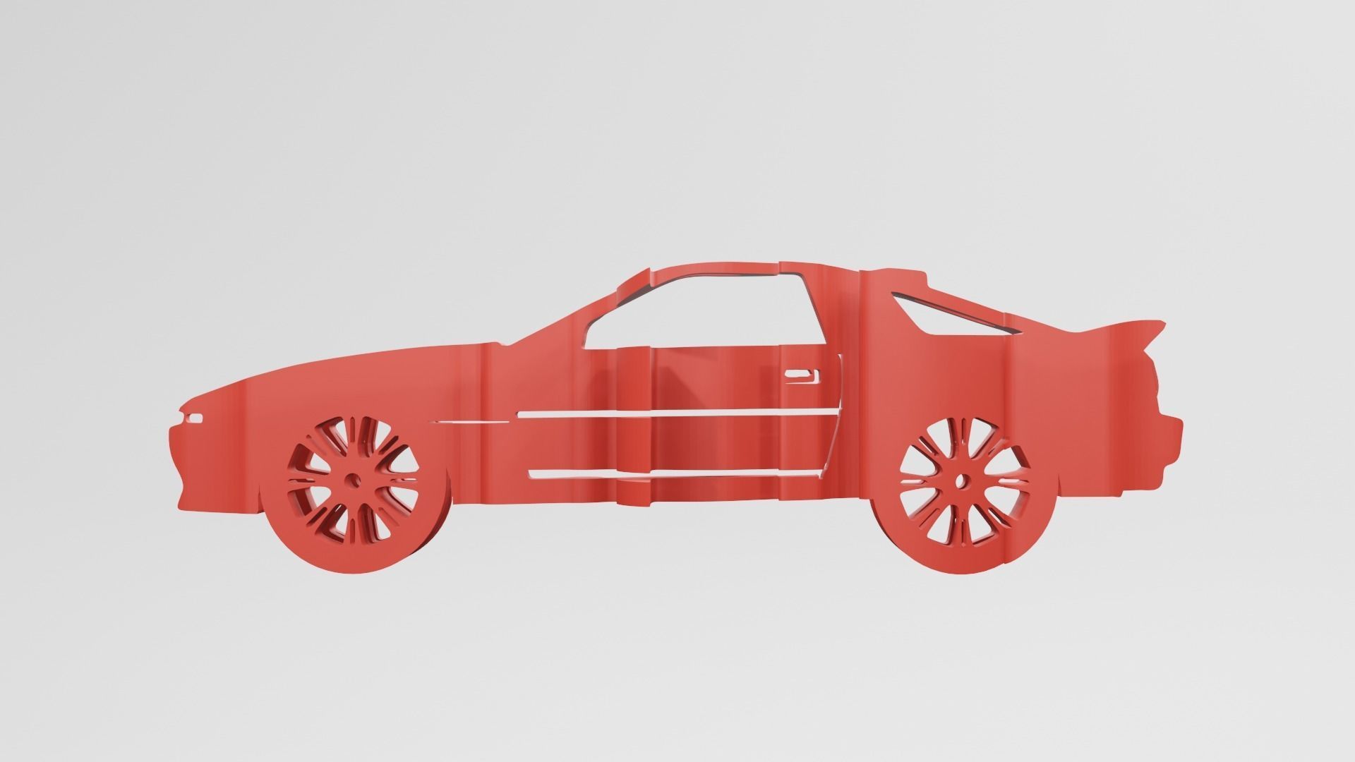 Toyota Supra MK3 - Keychain 3D print model_1
