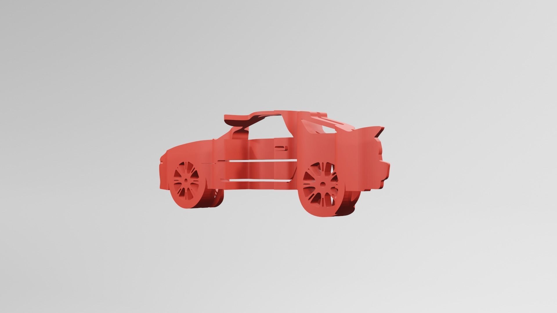 Toyota Supra MK3 - Keychain 3D print model_3