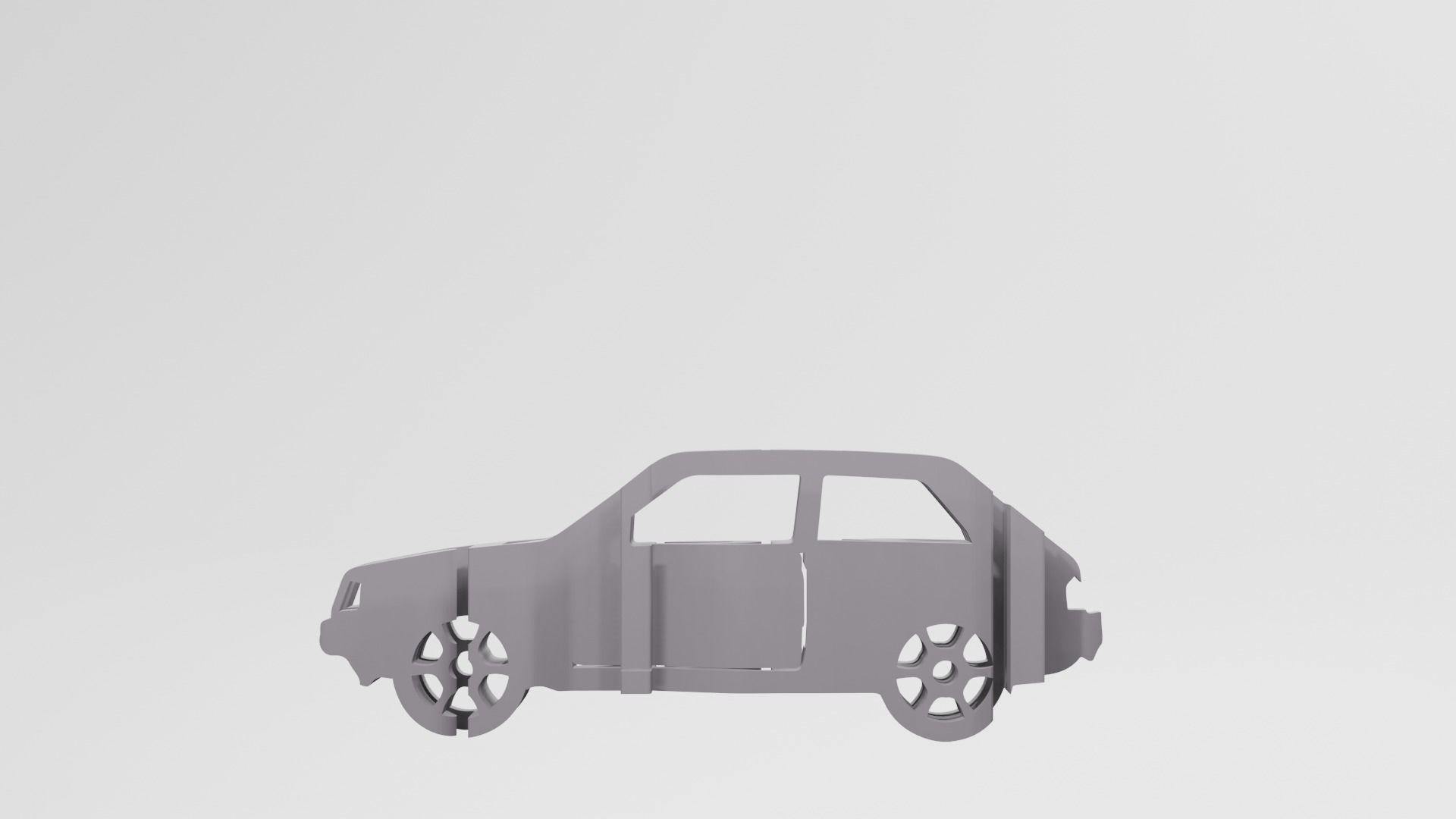Toyota Starlet KP61 - Keychain 3D print model_1