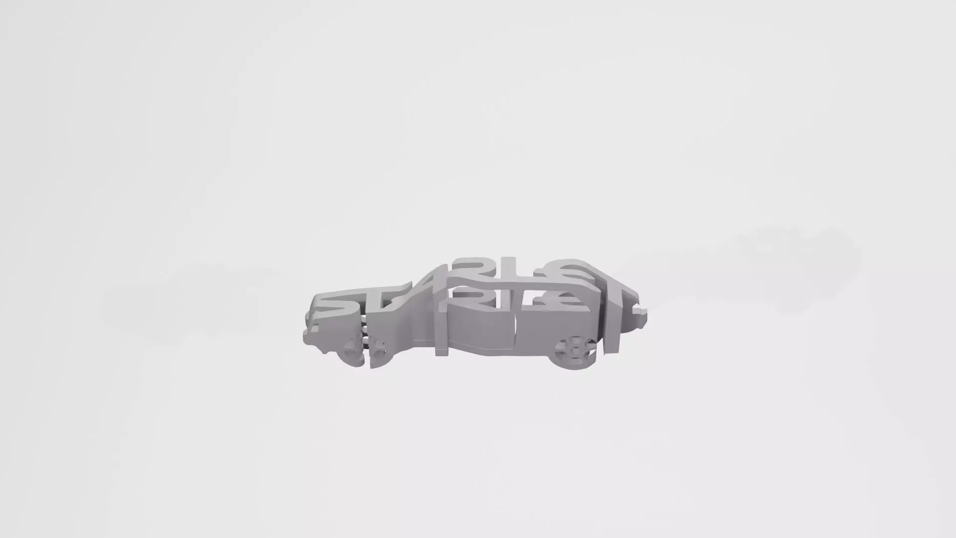 Toyota Starlet KP61 - Keychain 3D print model_0