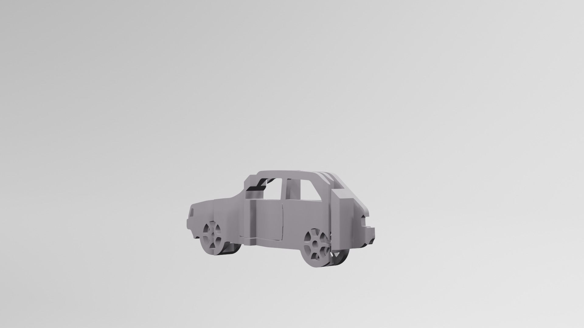 Toyota Starlet KP61 - Keychain 3D print model_3