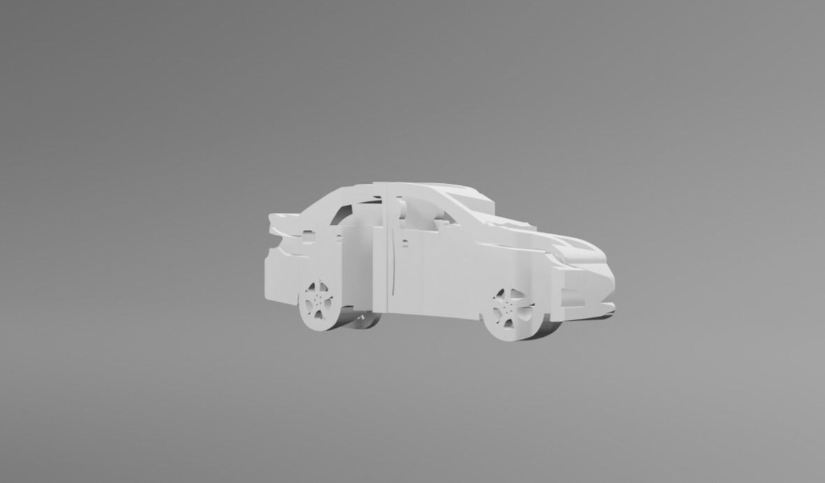 Toyota Corolla 2006 - Keychain 3D print model_3