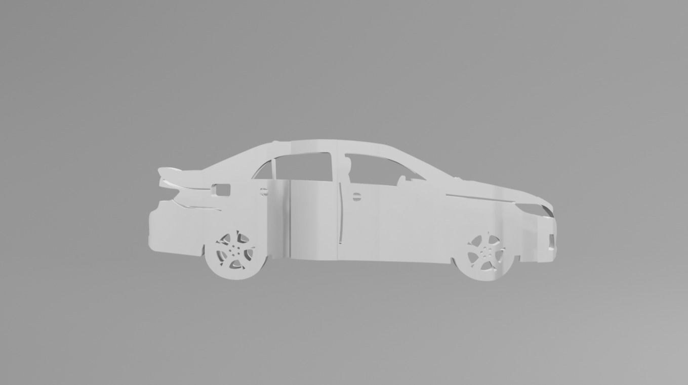Toyota Corolla 2006 - Keychain 3D print model_1