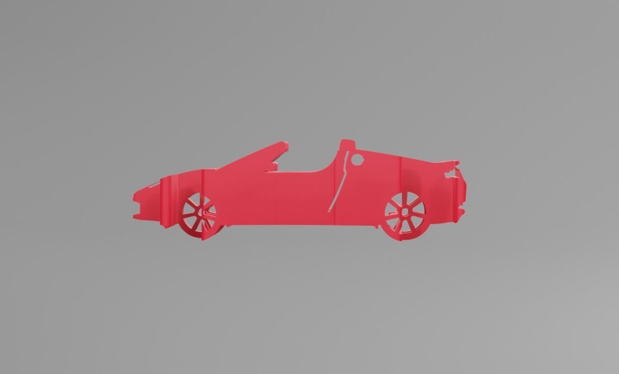 Tesla Roadster 2010 - Keychain 3D print model_1