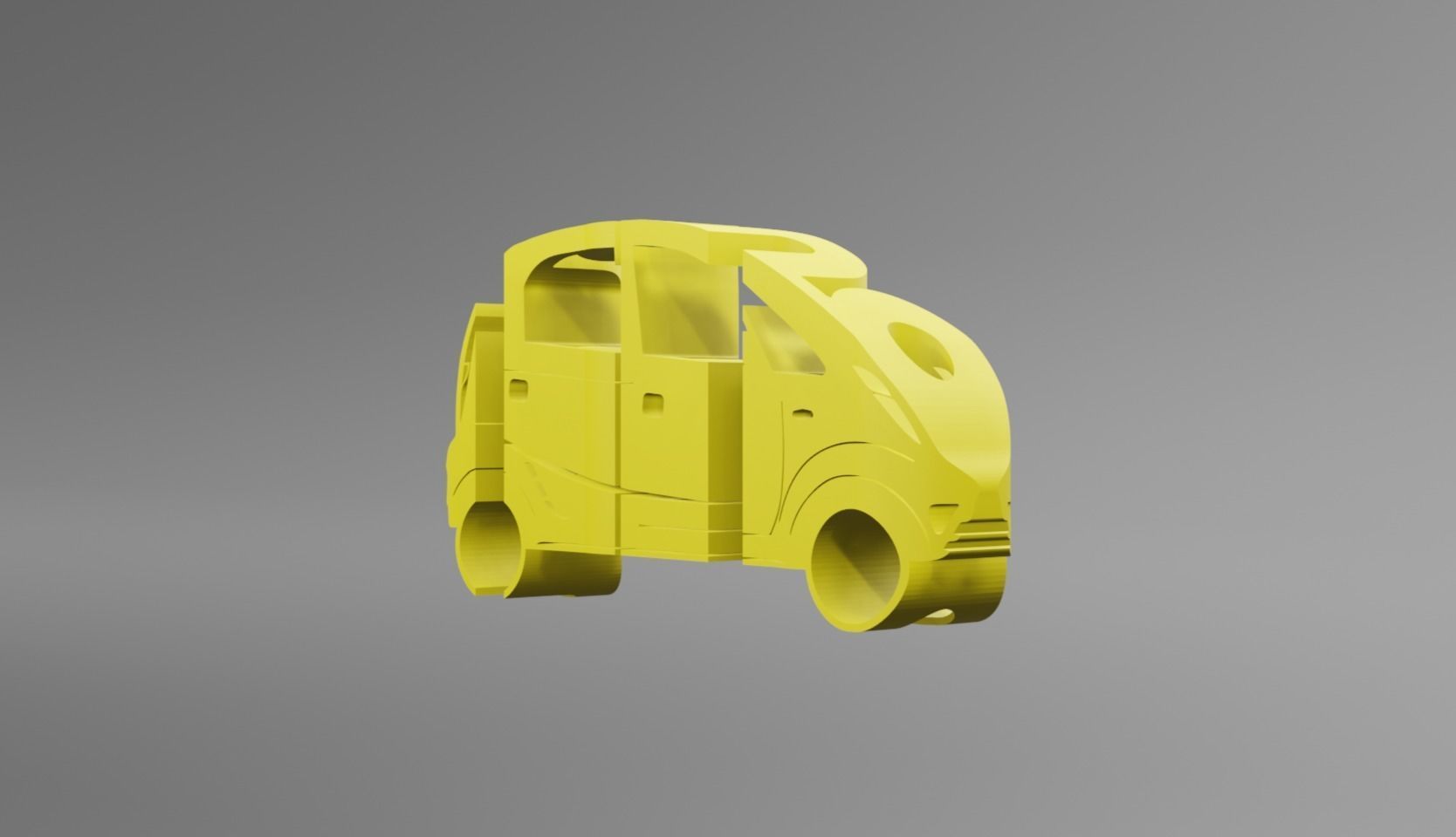 Tata Nano 2009 - Keychain 3D print model_3