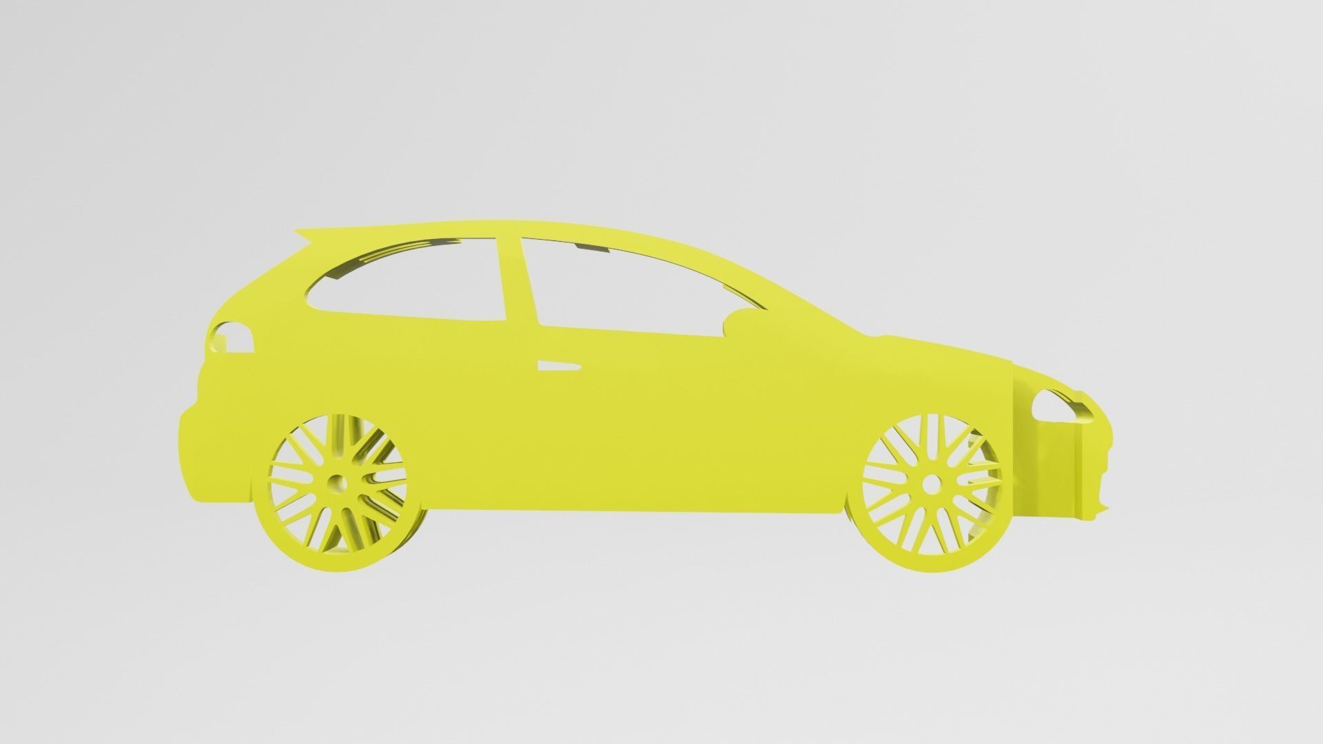 Seat Ibiza 6L - Keychain 3D print model_1