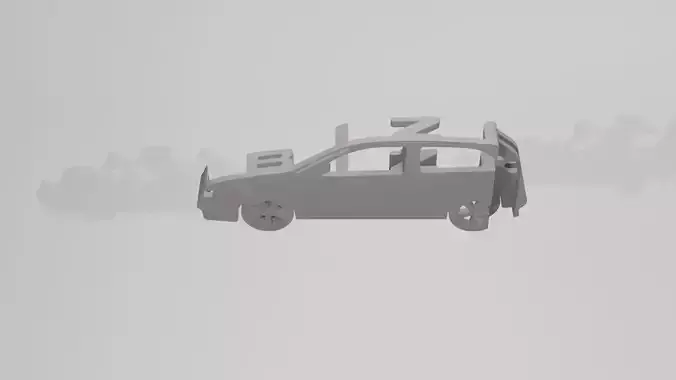 Seat Ibiza 6k2 - Keychain 3D print model