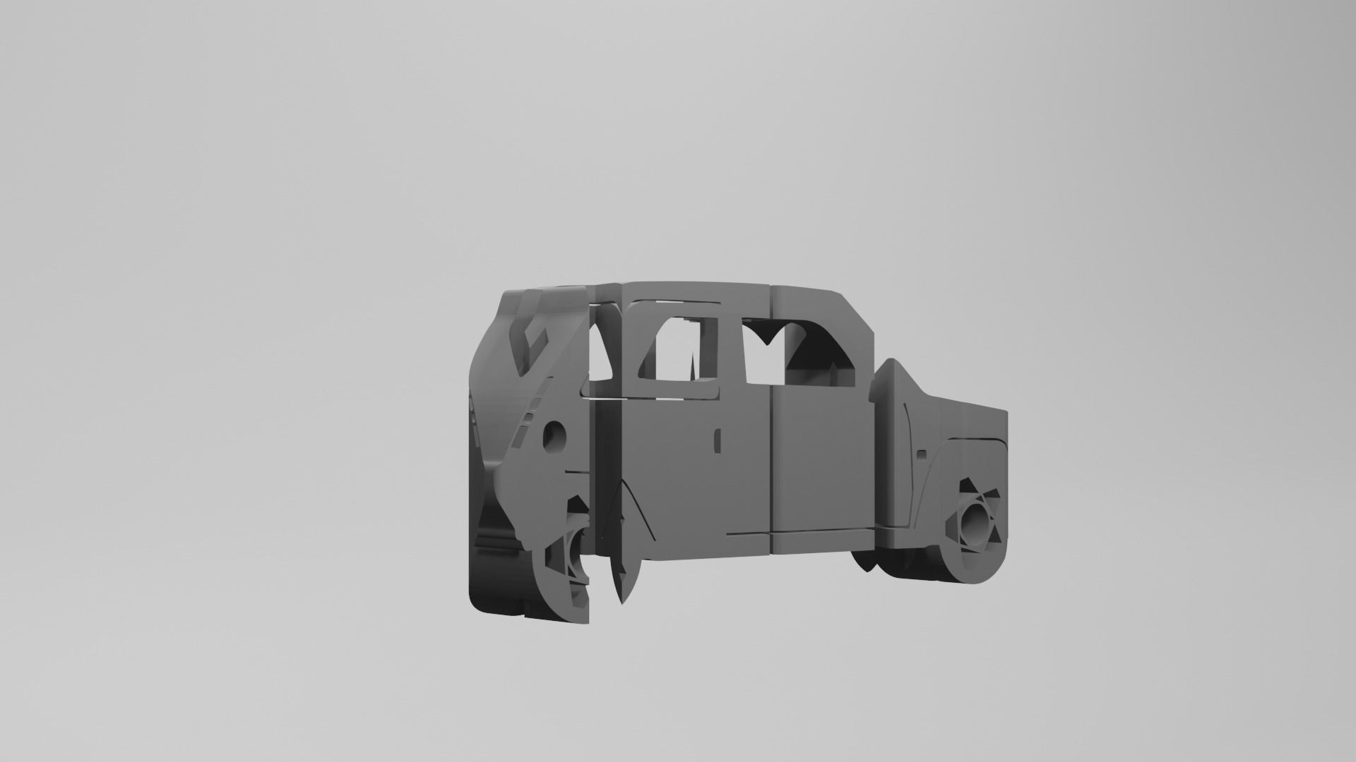Renault 5 GT Turbo - Keychain 3D print model_2