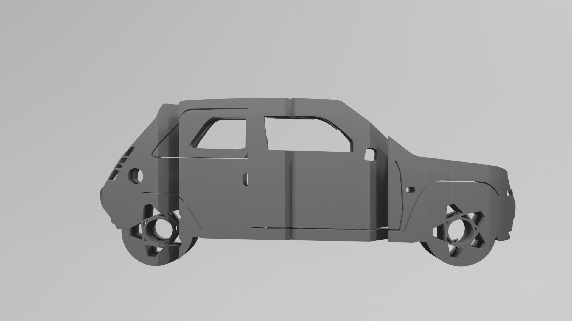 Renault 5 GT Turbo - Keychain 3D print model_1