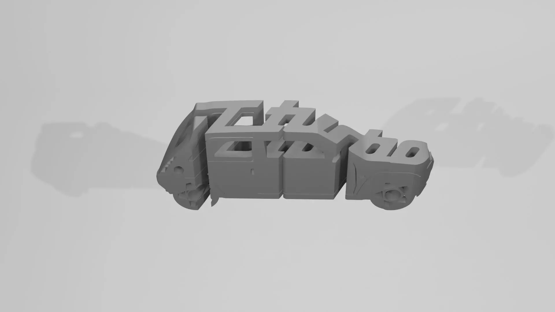 Renault 5 GT Turbo - Keychain 3D print model_0
