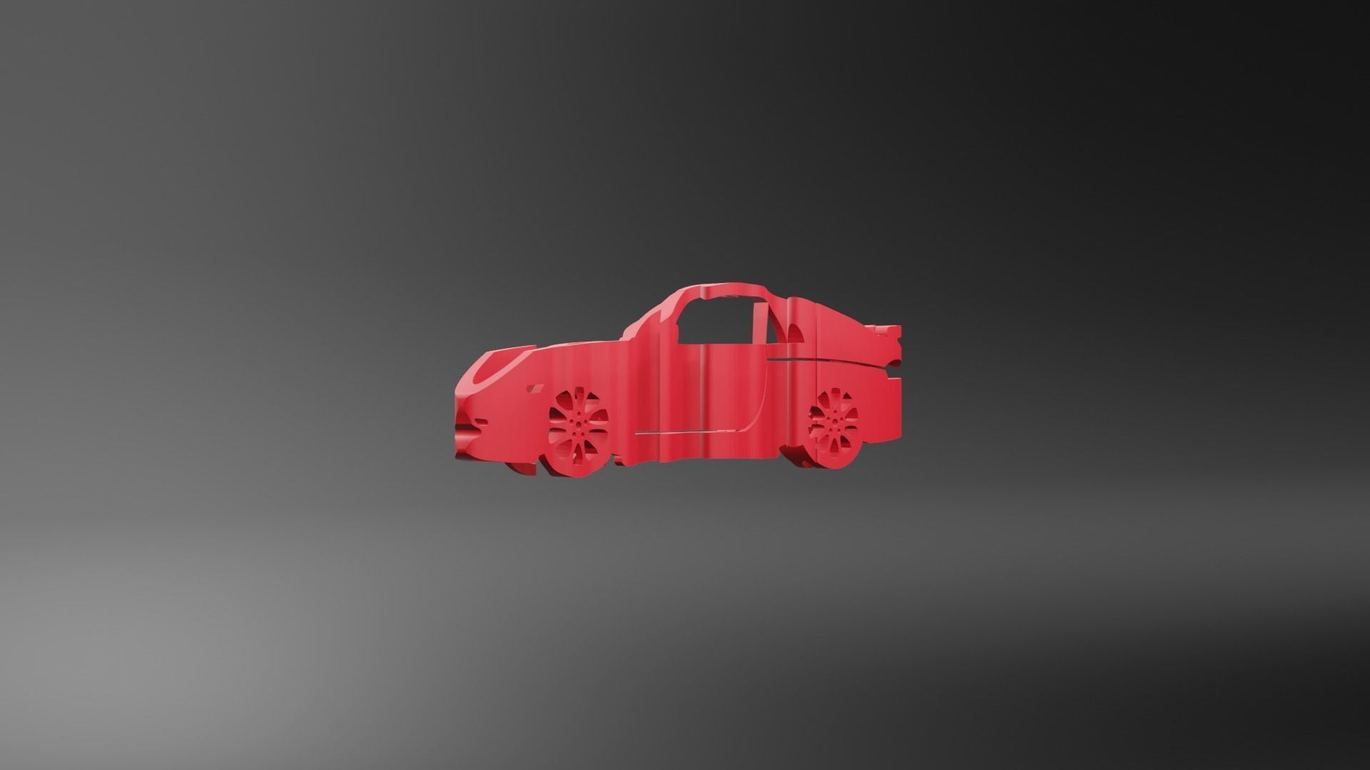 Porsche 911 Carrera 2000 - Keychain 3D print model_2