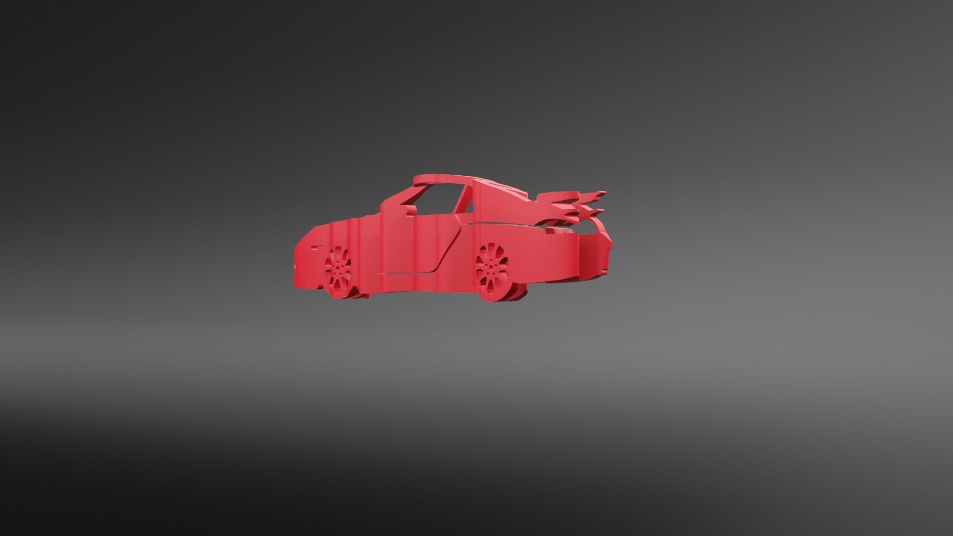 Porsche 911 Carrera 2000 - Keychain 3D print model_3