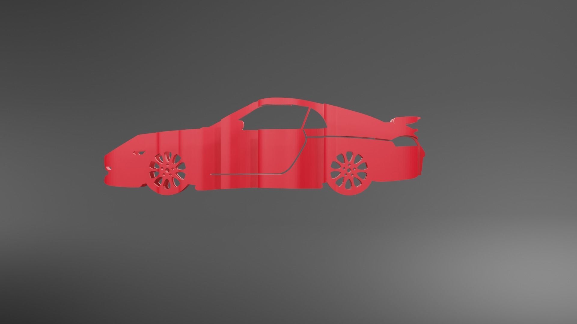 Porsche 911 Carrera 2000 - Keychain 3D print model_1