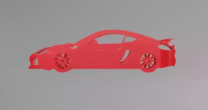 Porsche 718 Cayman GT4 - Keychain