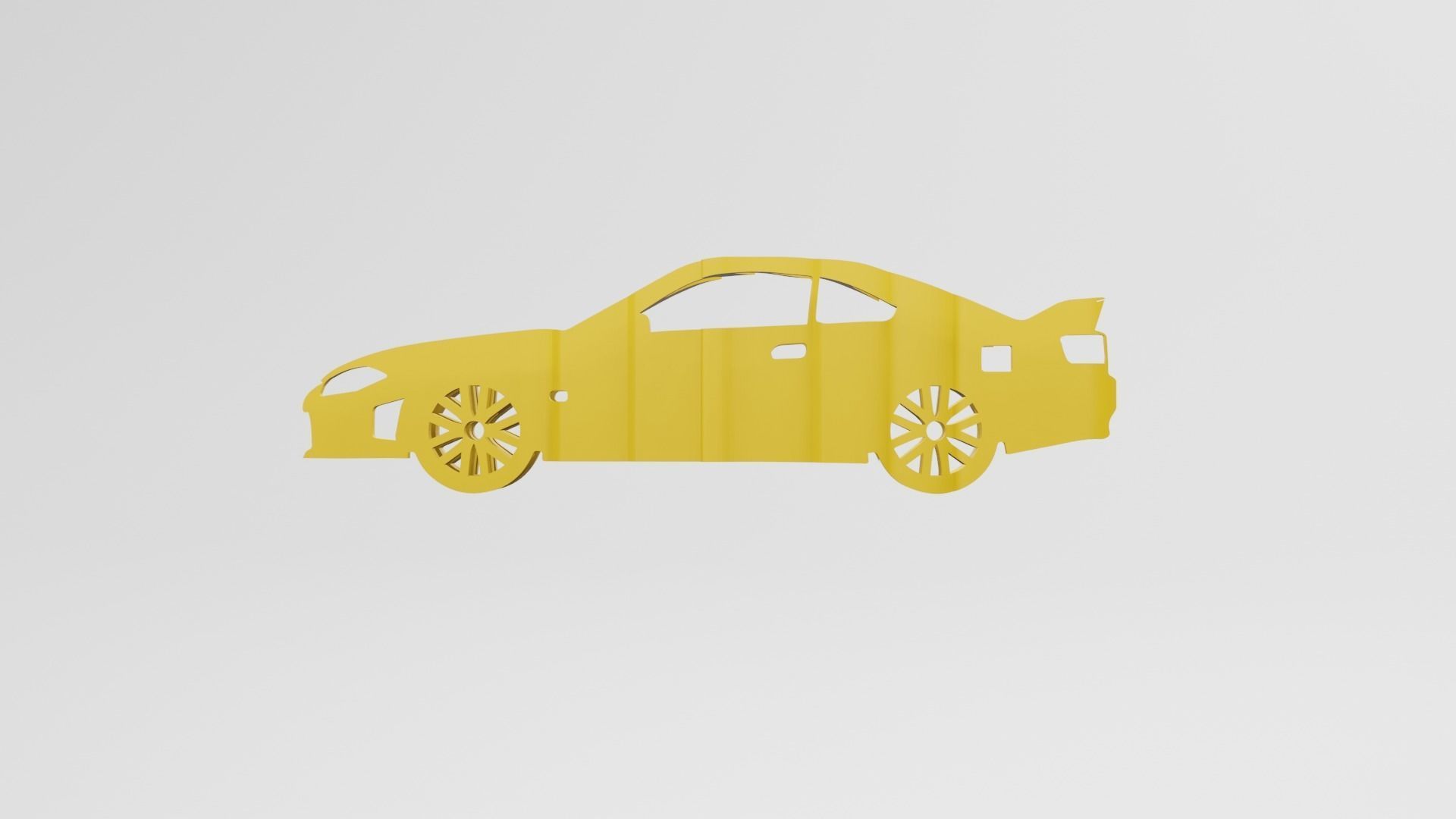 Nissan Silvia S15 - Keychain 3D print model_1