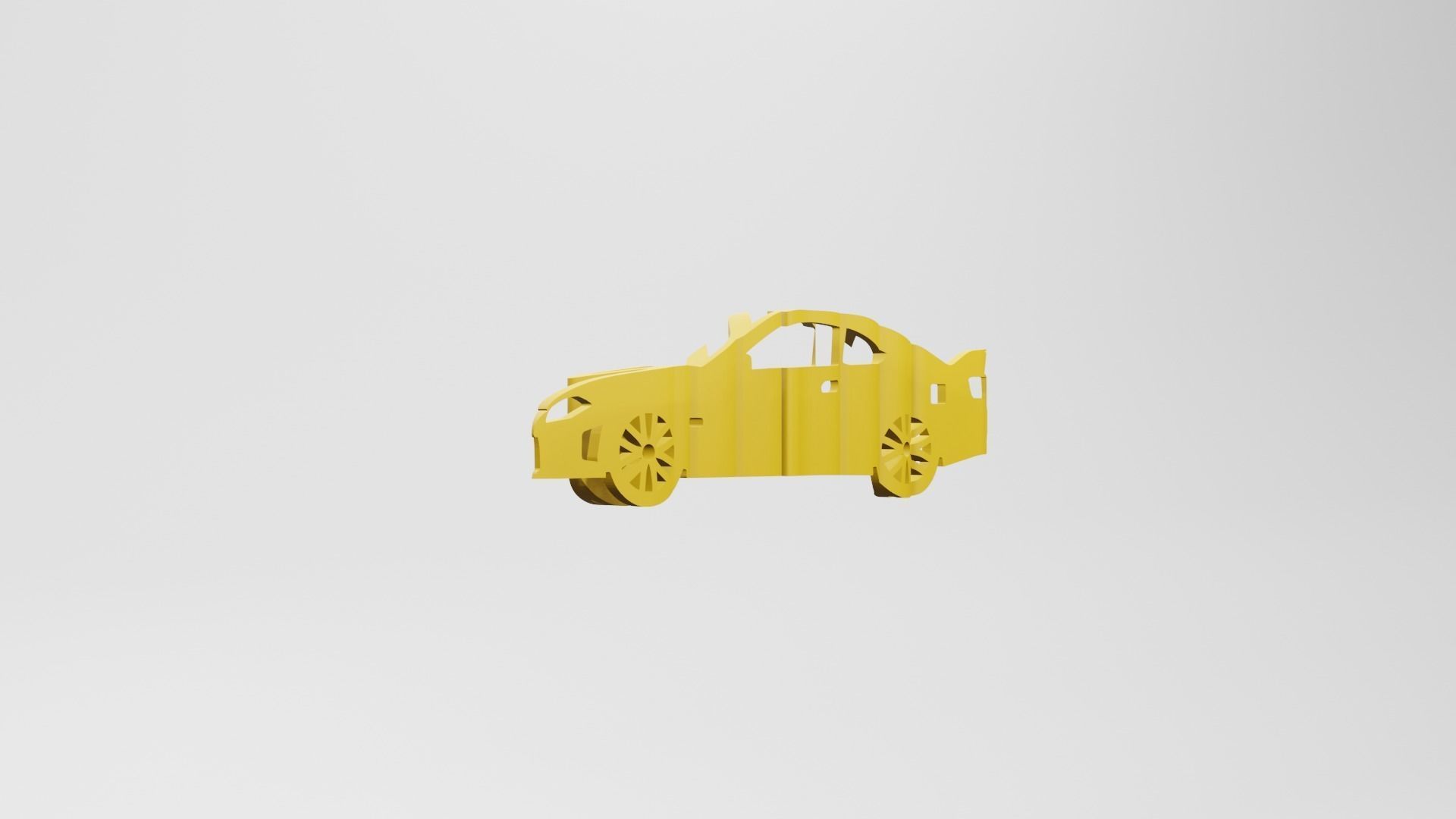 Nissan Silvia S15 - Keychain 3D print model_2