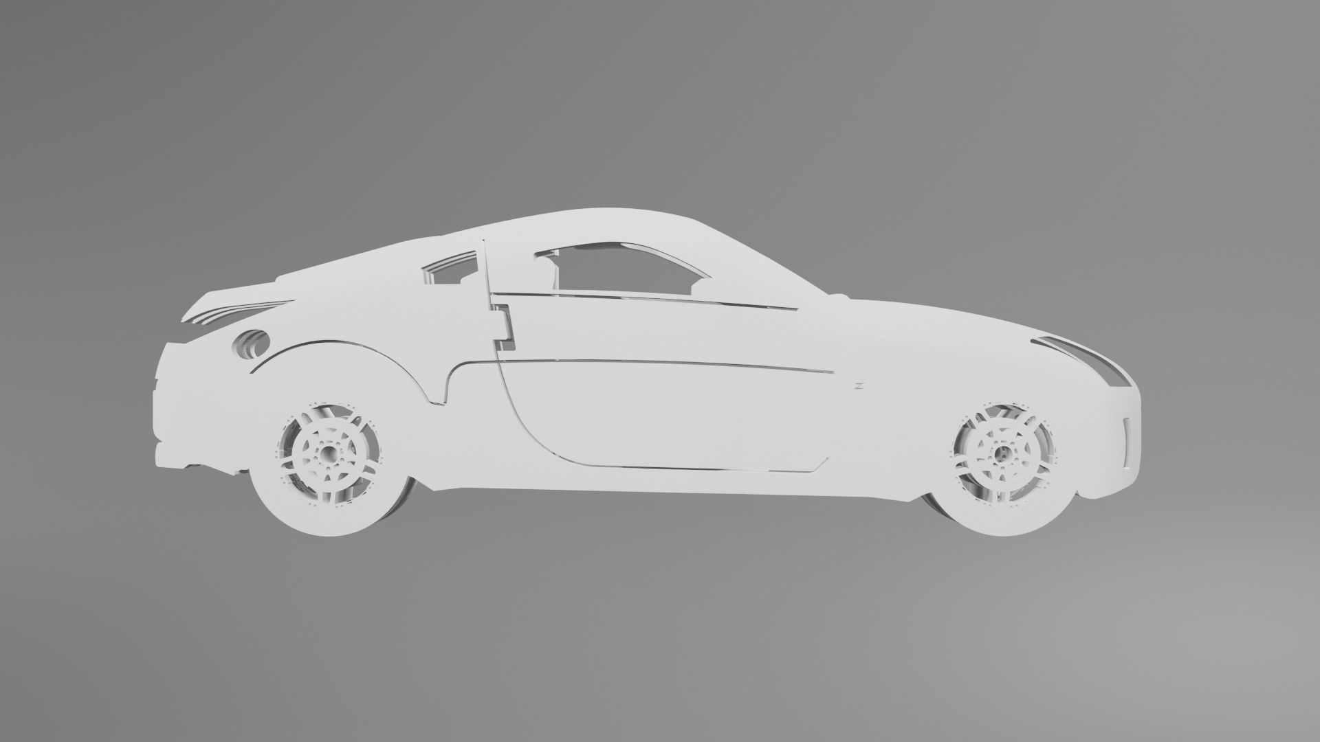 Nissan 350Z - Keychain 3D print model_1