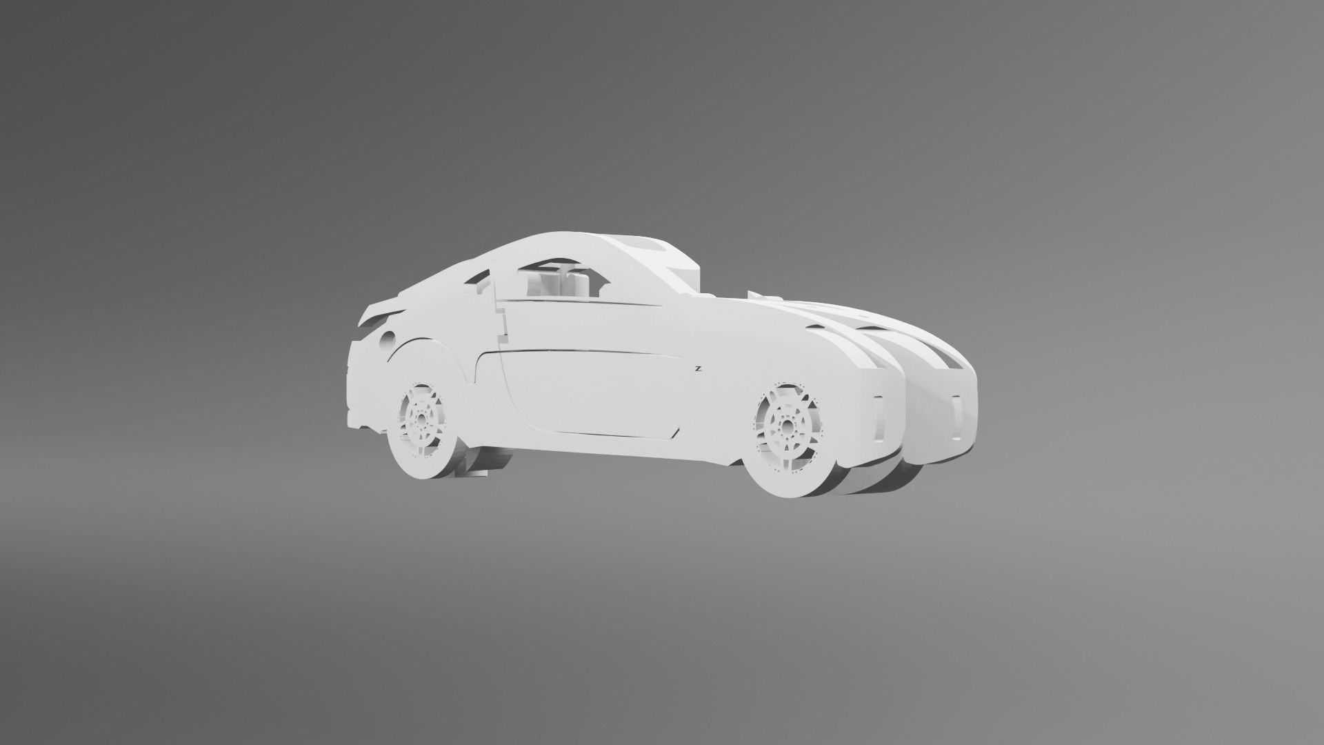 Nissan 350Z - Keychain 3D print model_3