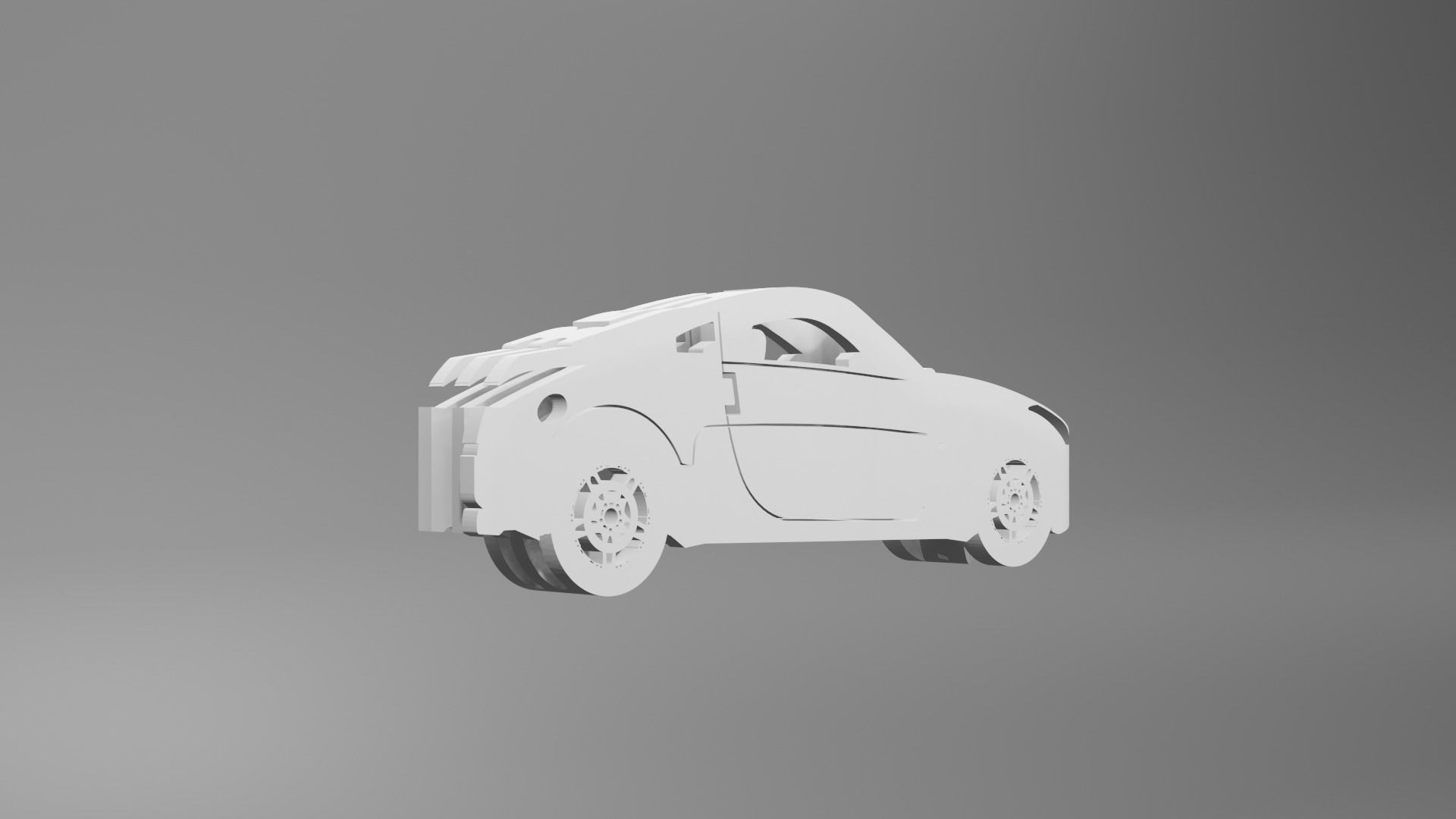 Nissan 350Z - Keychain 3D print model_2