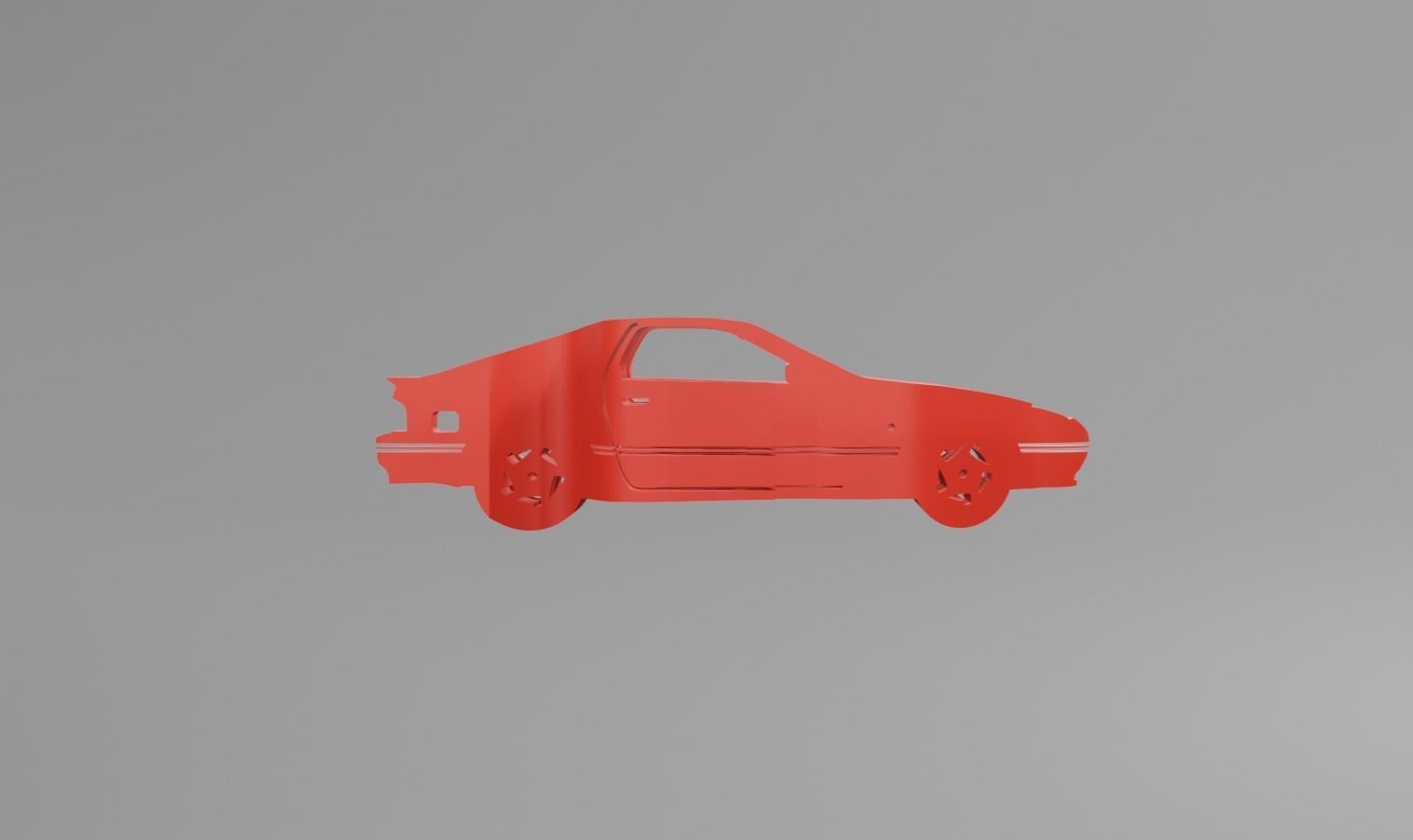 Mazda RX7 - Keychain 3D print model_1