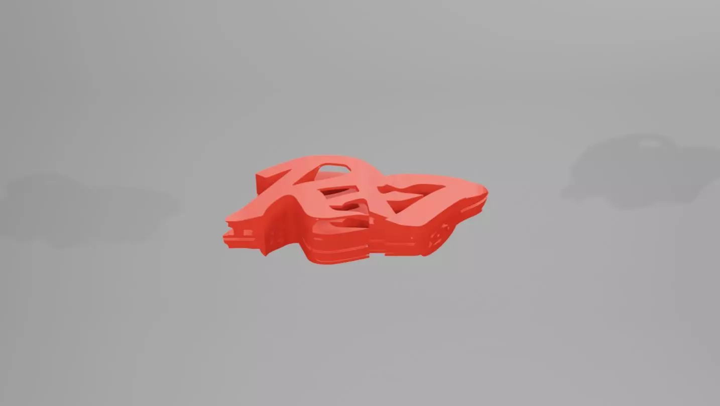 Mazda RX7 - Keychain 3D print model_0