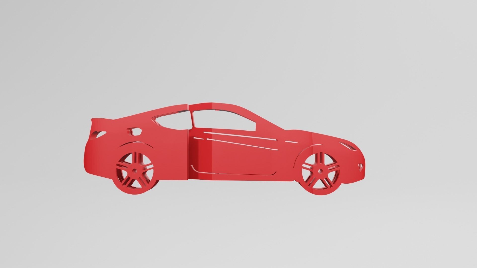 Hyundai Genesis Coupe - Keychain 3D print model_1