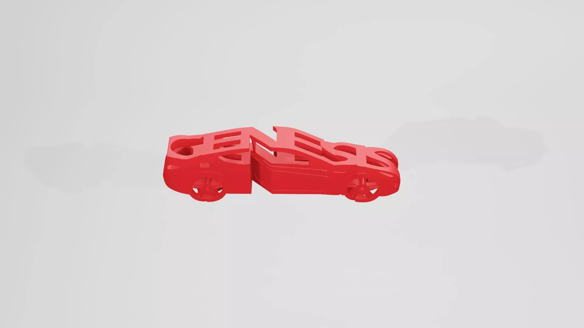 Hyundai Genesis Coupe - Keychain 3D print model_0