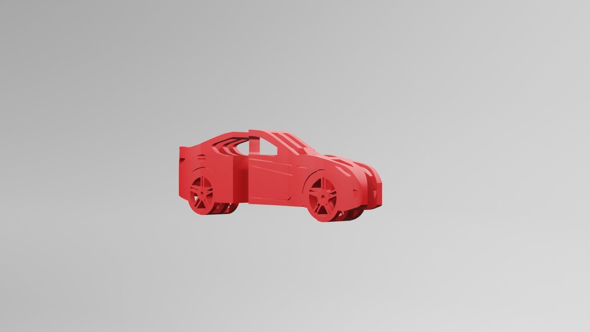Hyundai Genesis Coupe - Keychain 3D print model_3