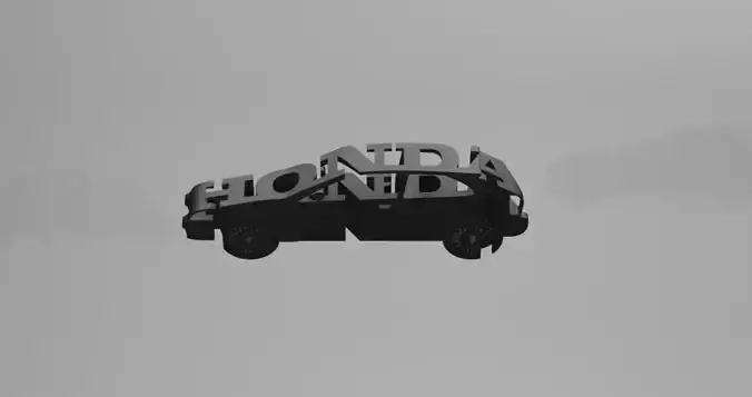 Honda EK3  - Keychain 3D print model