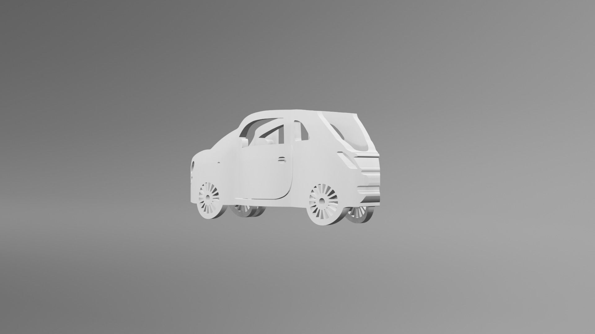FIAT 500 - Keychain 3D print model_3