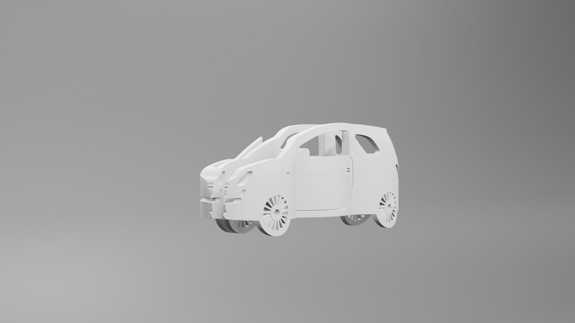 FIAT 500 - Keychain 3D print model_2