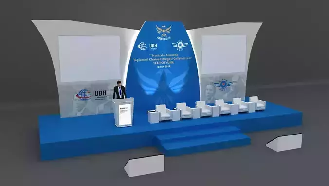  3D model Congress Stage 096 3D model