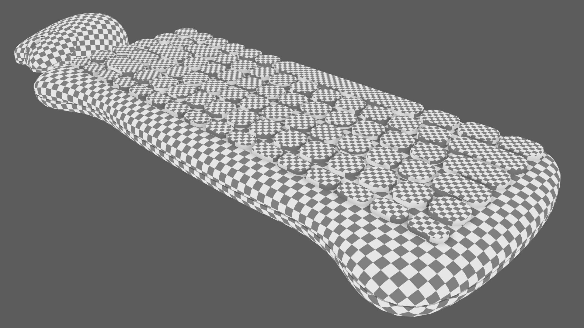 Wireless Keyboard Mouse Set Purple Tones Version 3D model_20