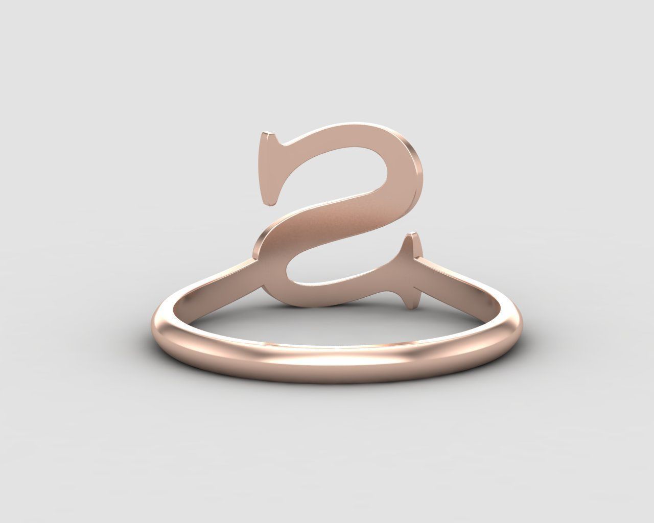 alphabet minimal S ring 85-MW 3D print model_6