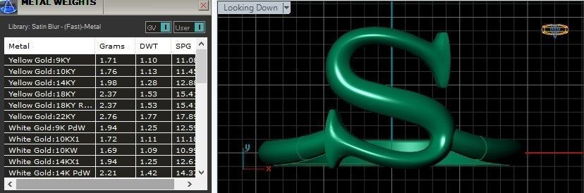 alphabet minimal S ring 85-MW 3D print model_12