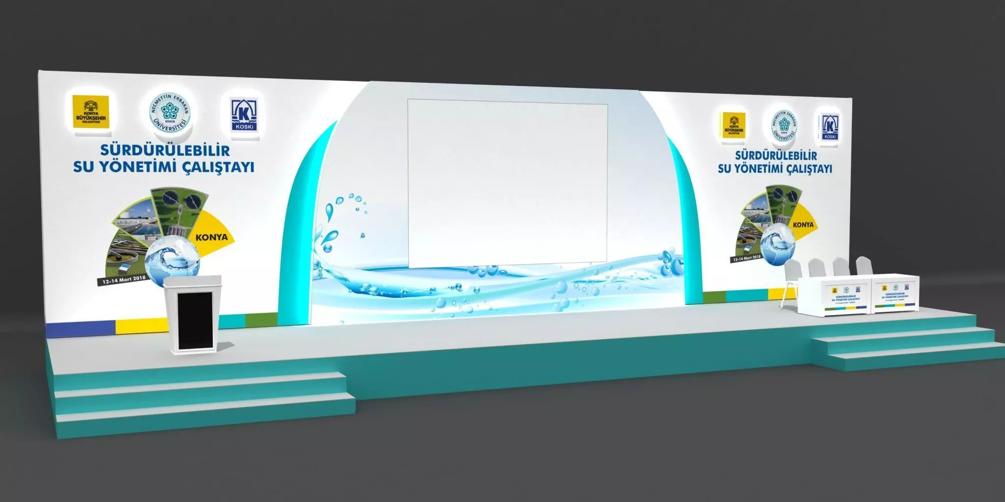 Launch Stage Decoration 094 3D model_0