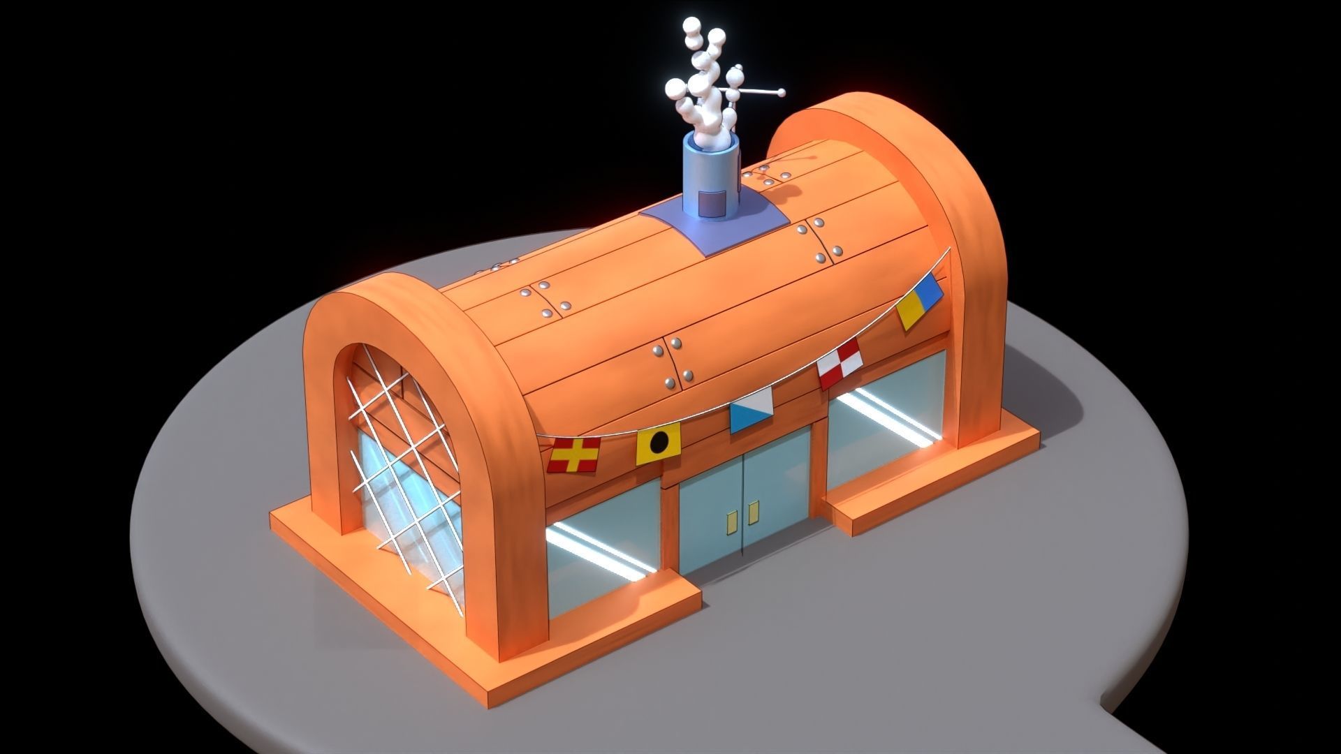 The Kursty Krab - from spongebob show 3D model_2