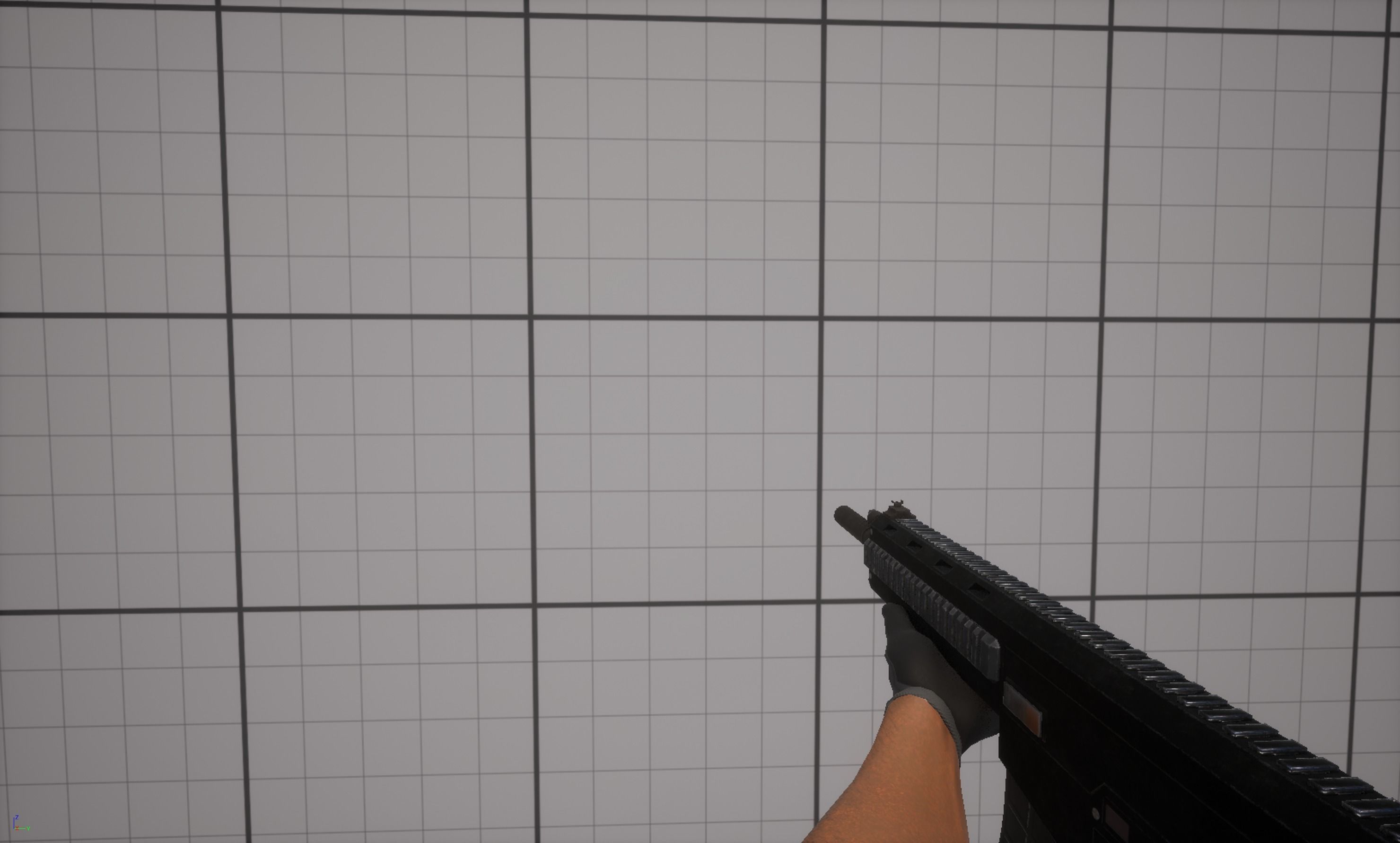 Rifle Low-poly 3D model_3