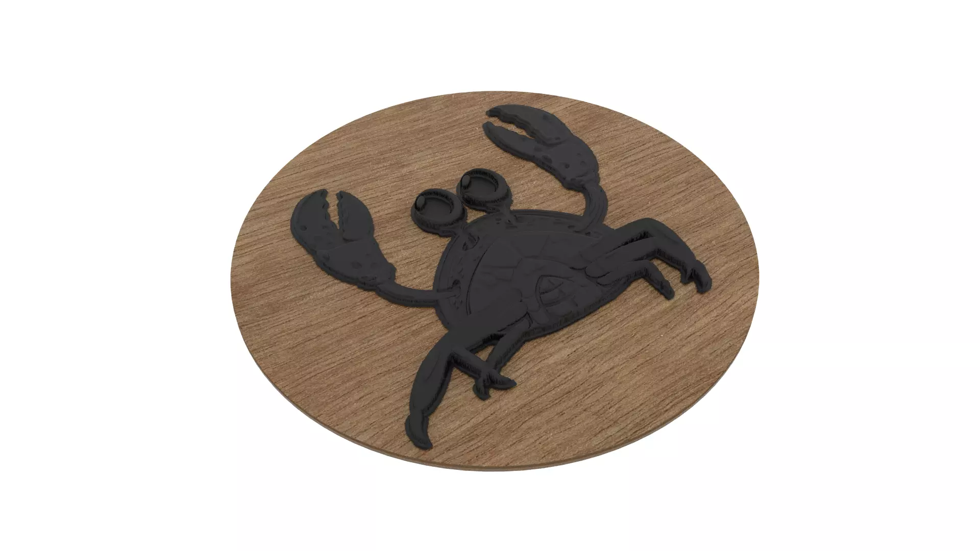 Crab Medallion 3D print model_0