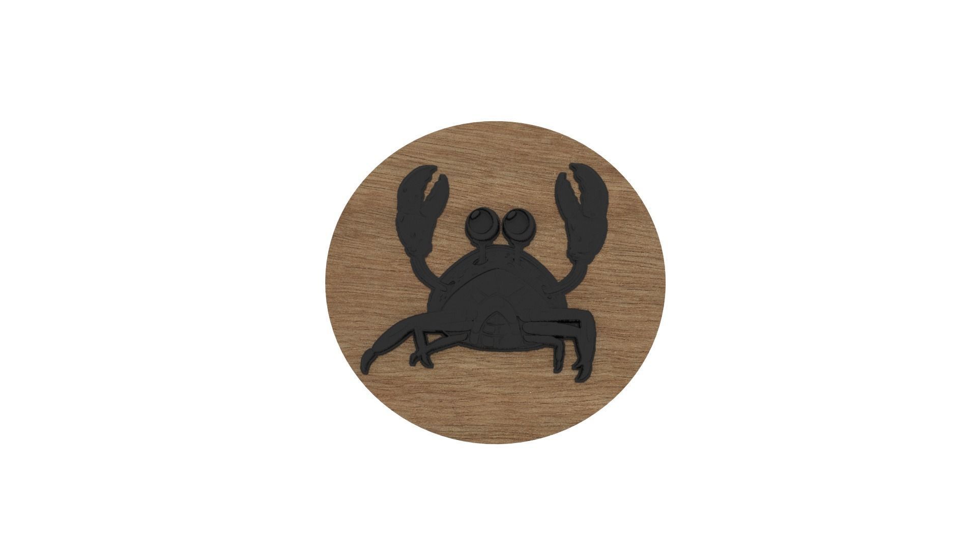 Crab Medallion 3D print model_5