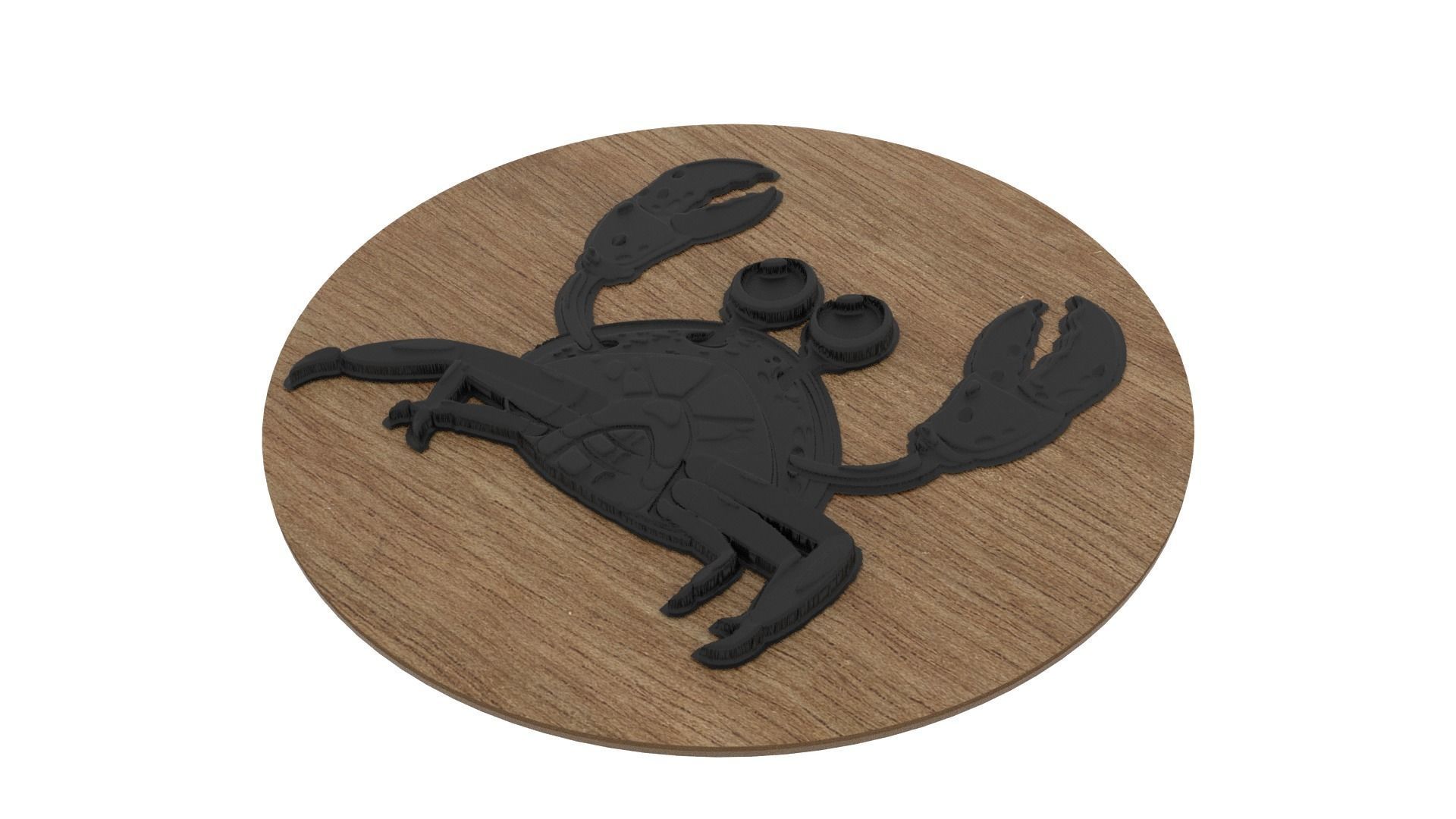 Crab Medallion 3D print model_2