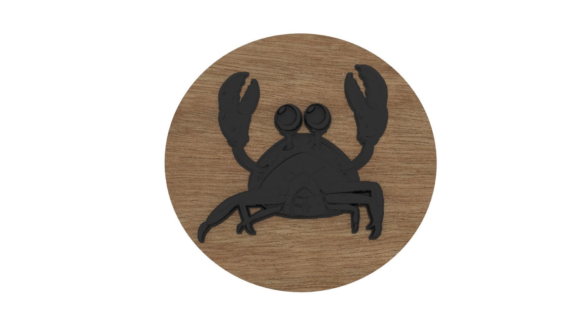 Crab Medallion 3D print model_1