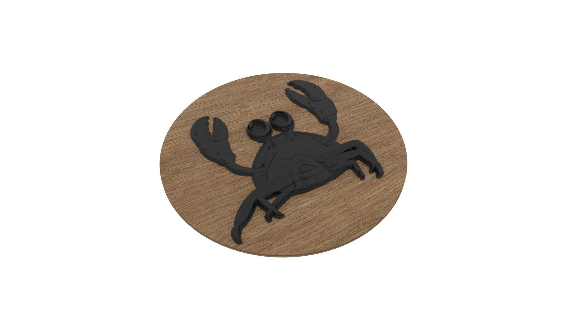Crab Medallion 3D print model_4