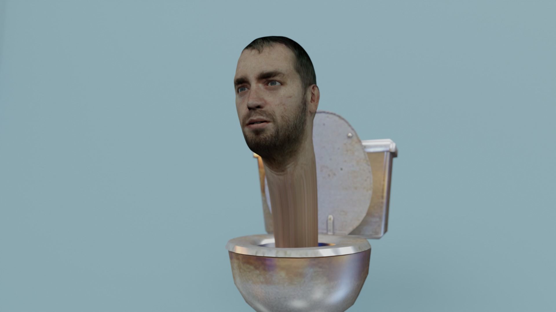 skibidi toilet Toilet man 2 3D model rigged | CGTrader