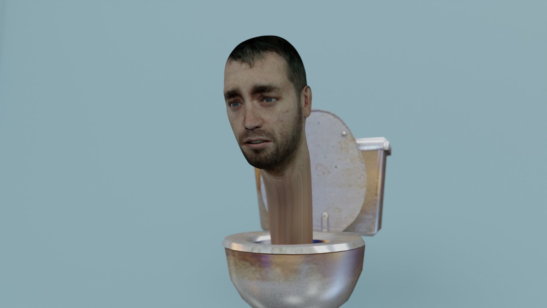 skibidi toilet Toilet man 2 3D model rigged | CGTrader
