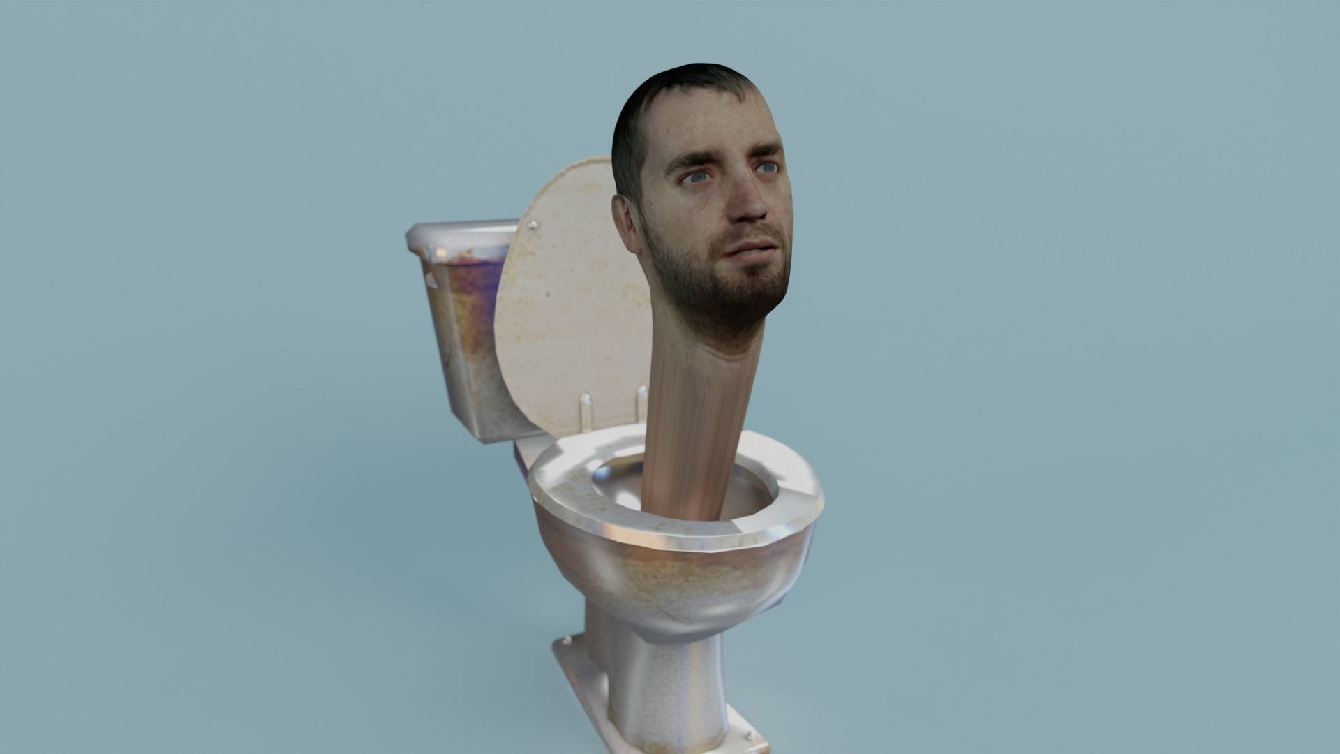 skibidi toilet Toilet man 2 3D model rigged | CGTrader