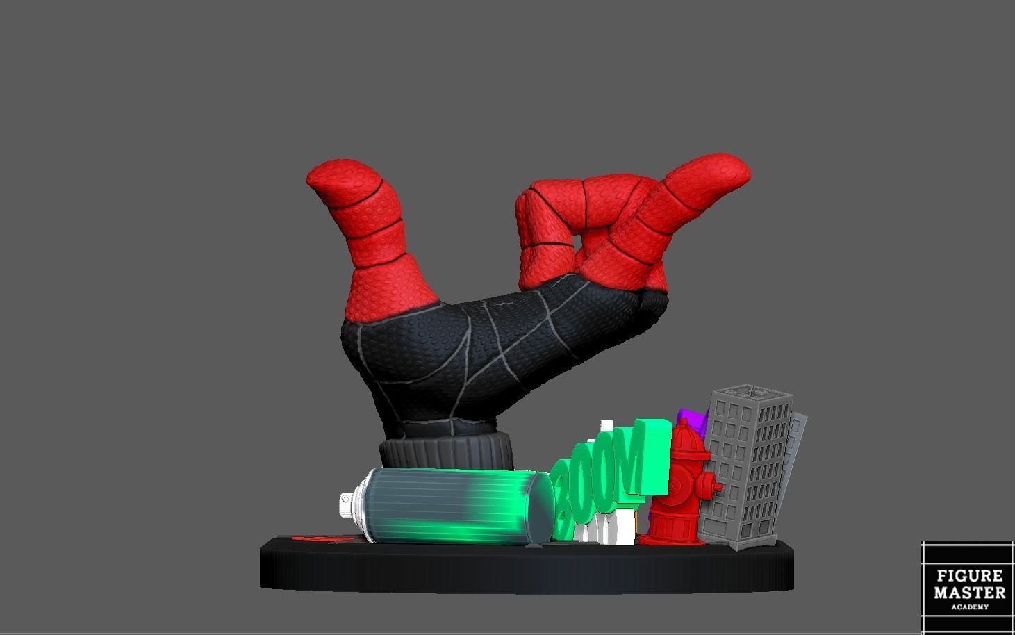 SPIDERMAN MILES MORALES PS CONTROLLER HOLDER 3D print model_14