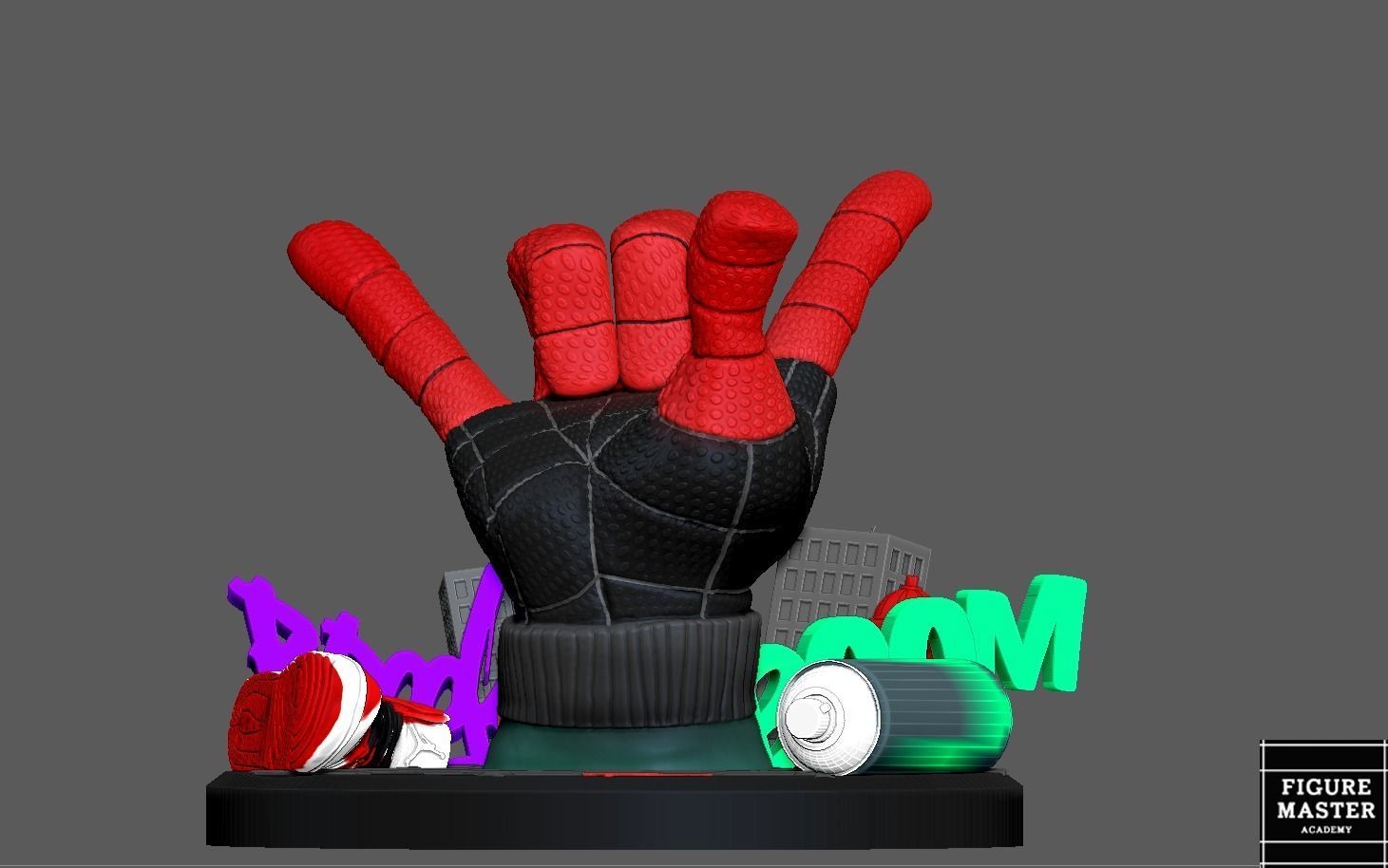 SPIDERMAN MILES MORALES PS CONTROLLER HOLDER 3D print model_9