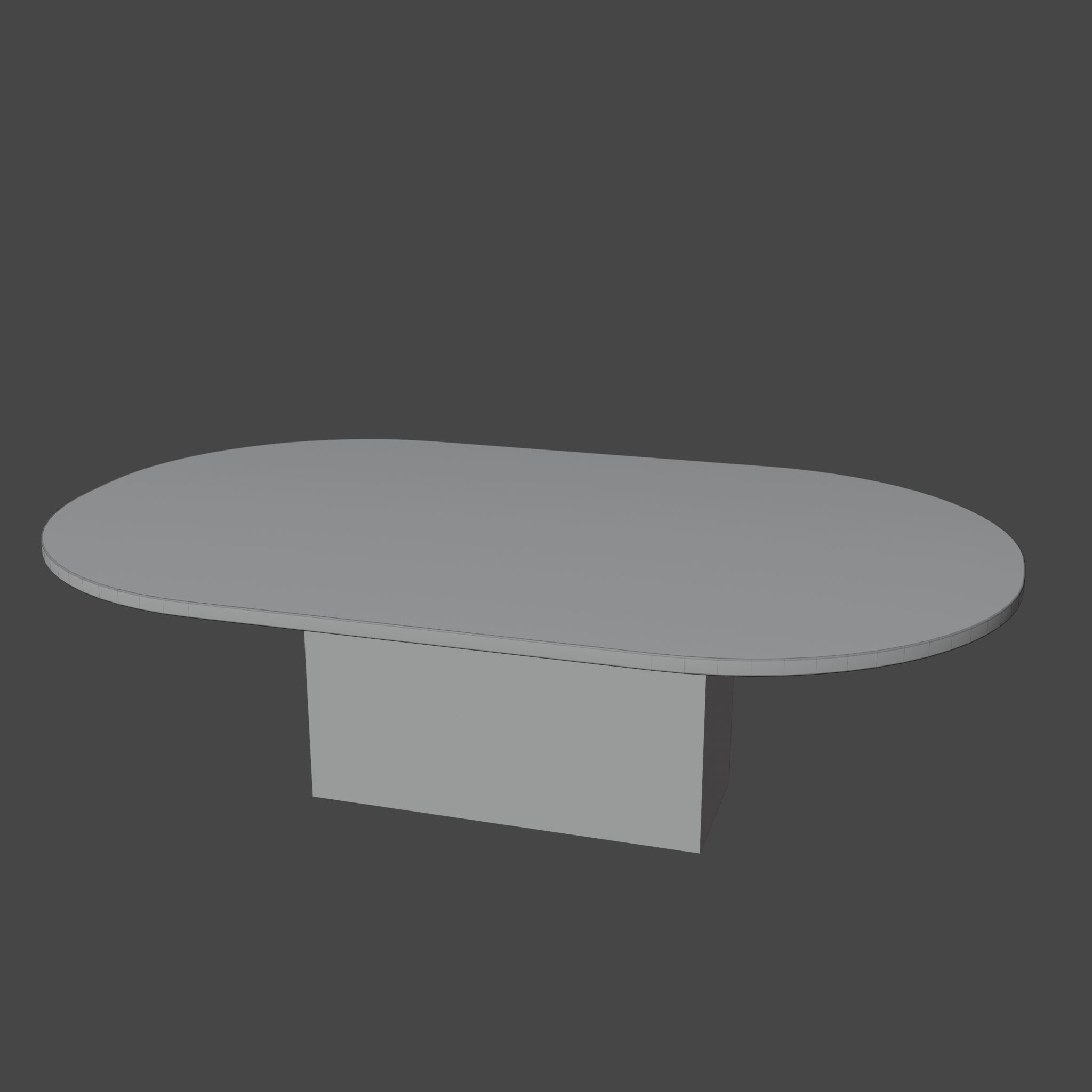 Marble table  3D model_3
